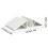 Triangular Gate Reinforcement Base – Freestanding Stabilizer Feet for Pet Fences, No-Tool Install, Indoor Use (1 Set) 2