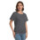 Top de manga corta estilo dolman con escote barco para mujer 3