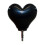 Audio Splitter Adapter 1Pack Heart Shape for 3.5mm Stereo Headset Black Plastic 3