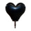 Audio Splitter Adapter 1Pack Heart Shape for 3.5mm Stereo Headset Black Plastic 4