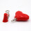 Audio Splitter Adapter 1Pack Heart Shape for 3.5mm Stereo Headset Black Plastic 7