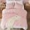 Full Size Comforter Set Soft Pink 3-Piece Prewashed 6