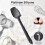 14" Heat-Resistant Silicone Spoonula, Non-Stick, Black 3
