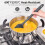 14" Heat-Resistant Silicone Spoonula, Non-Stick, Black 4