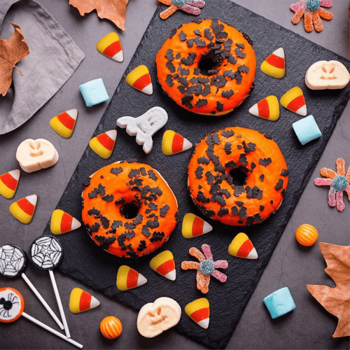 150 Pcs Halloween Cute Resin Candy Corn Flatback Artificial Candy Corn Faux Flatback Embellishments 2