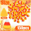 150 Pcs Halloween Cute Resin Candy Corn Flatback Artificial Candy Corn Faux Flatback Embellishments 7