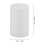 10Pcs White Foam Cylinders for Diy Decorations and Crafting Base Christmas Projects 2