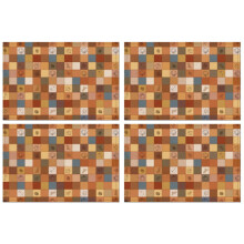Placemats Set Of 4 Linen Non Slip Table Place Mats Welcome Fall Maple Leaf Pumpkins Dinner Mats for Party Kitchen Dining Decoration