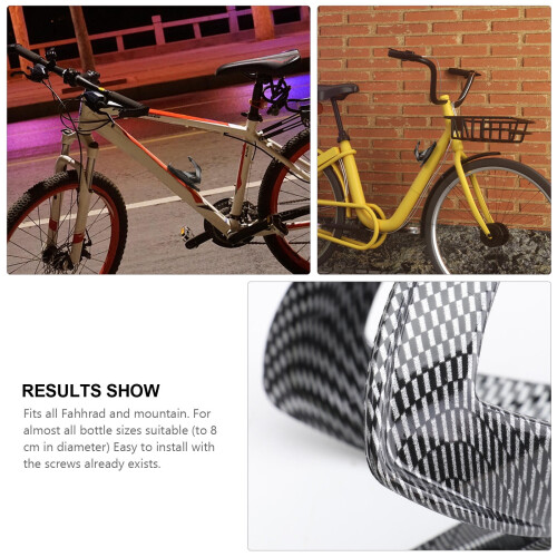 Suporte para garrafa de bicicleta (pacote com 1) - Compatível com garrafas de 7,9 cm (3,1 polegadas) de diâmetro. 1