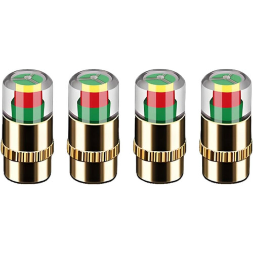 Dæktryk Ventilkapper 2,4 bar 3-farvet alarm