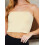Trägerloses, doppellagiges Bandeau-Top für Damen – Basic-Freizeittop 1