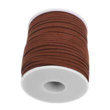 OUNONA Coffee Color Faux Suede Ribbon for Jewelry Making and Decorative Craft Twine