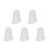 5Pièces Couvre-Glaçage Embouts Silicone Blancs Pour Créations Gâteau 6
