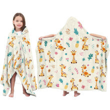 Capybara Hooded Towel for Kids, 30"x50", Soft Flannel Wearable Bath Towel for Pool/Beach – Compatible with Capybara Themes