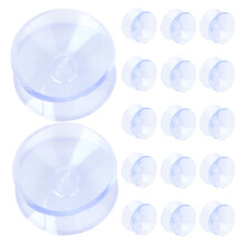 30Pcs Clear PVC Suction Pads Double Sided for Glass Table Tops Easy Installation