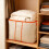 Sac de rangement pliable sous le lit Orange 100L 1