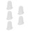 5Pièces Couvre-Glaçage Embouts Silicone Blancs Pour Créations Gâteau 8