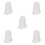 5Pièces Couvre-Glaçage Embouts Silicone Blancs Pour Créations Gâteau 9