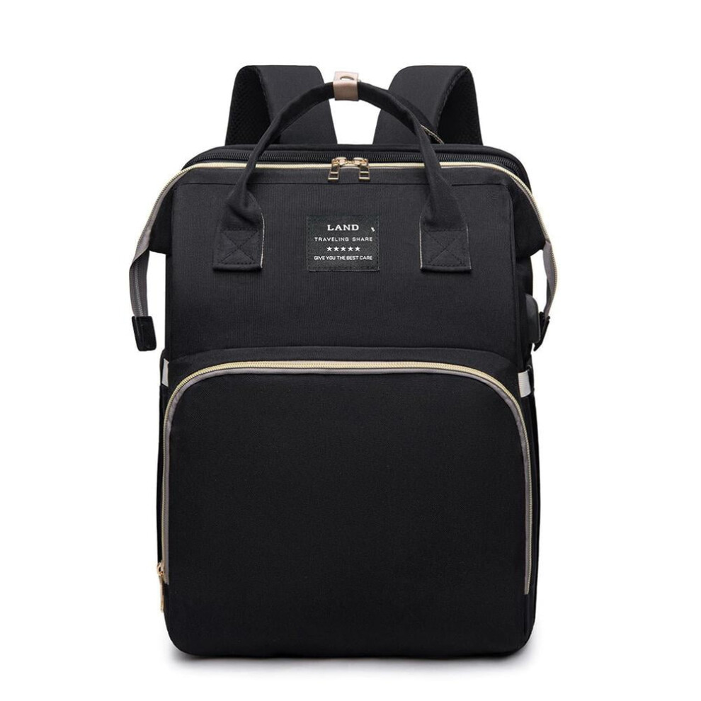 Large Capacity Maternity Backpack Diaper Bag, Waterproof Oxford Polyester with Multiple Pockets, Hands-Free for Parents