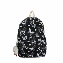 School Backpack Cute Butterfly Bookbag School Bag with Cute Accessories Backpack for Teen Women Trendy School Backpack for Teen