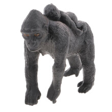 Realistic Female Gorilla With Baby Animal Figurine Model toy for kids Gift