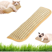 Kattmynta leksakskudde för kattungar (28,5 cm x 33,4 cm), tandrengörande, hållbar och bettresistent, stresslindring för kattungar