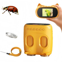Draagbare digitale microscoop met 1000x zoom en 2.0 IPS-scherm, 2-in-1 zaktelescoop voor kinderen