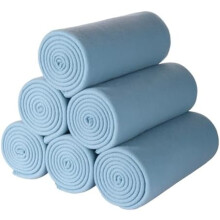 Fleece tæppe blødt og varmt, 50x60 tommer, 6-pak