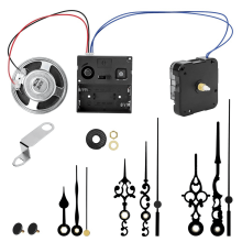 New Arrivals Chiming Clock Mechanism Replacement,with Chime Melody Hour Trigger and 3 Set Hands for Vintage Grandpa Repair Part