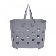 Plastic Organizer Storage Basket with Handles, Portable Shower Caddy Tote Storage Bins for Bathroom, Kitchen, Dorm Room, Bedroom