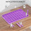 Support d'écran réglable avec rangement sous le bureau violet 5