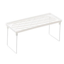 Estantería extensible, apilable, plegable y ajustable para armarios: compatible con cocina, despensa, debajo del fregadero y encimera.