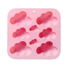 Clouds silicone mold cake chocolate mold wedding cake decoration tools soft candy craft cake mold. - pink