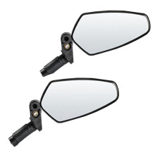unbranded 2 Pcs Cycling Accessory Mountain Bike Mirror Helmet Bicycle Rear View Black