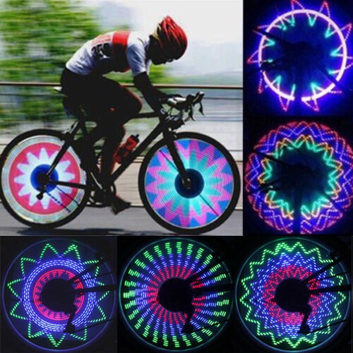 2 πακέτα 32 LED φώτα ποδηλάτου με ακτίνες, αδιάβροχα φώτα τροχού ποδηλάτου για