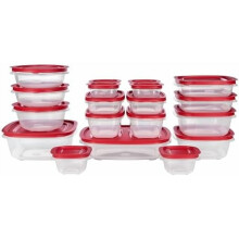 Contenedores EasyStore, juego de 38 piezas, contenedores para almacenar alimentos, contenedores para almacenar alimentos con tapa