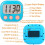 Klassenzimmer-Timer für Lehrer und Kinder, großer magnetischer Digitaltimer, 2er-Pack 5