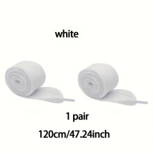 [3 Pairs Durable Shoelaces Polyester] Extra Thick & Durable Shoelaces - 3 Pairs, Solid Color, Lightweight Polyester for Sneakers & Skate Shoes