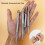 Χειροκίνητο βελονιστικό στυλό Terahertz Energy Stone Massage Tool Trigger Point Massager Stick για πρόσωπο, 6