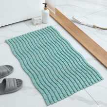Alfombrilla antideslizante para bañera con ventosas - PVC, 70 x 36 cm, fácil de limpiar para la seguridad de las personas mayores, gris/azul/verde