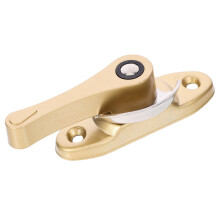 OUNONA Universal Golden PVC Window Sash Locks for Home Safety 2pcs Horizontal Sliding Windows Accessories