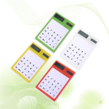 Calculator cu ecran tactil transparent pentru studenți, alimentat cu energie solară, fără baterie, culori asortate