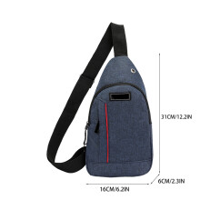 Lightweight Adjustable Crossbody Chest Bag for Travel & Commuting – Holds Phone, Wallet, Keys, Multiple Pockets, Durable Oxford Fabric