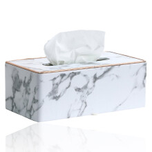 Rechthoekige tissueboxhoes, tissueboxhouder van PU-leer voor Kleenex en servetten, rechthoekige tissueboxhoezen, tissuehouder