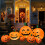 Φουσκωτή διακόσμηση κολοκύθας για το Halloween 2,2 μέτρων, σετ 7 τεμαχίων εσωτερικού 1