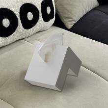 HongMinWen Creatieve L-vormige tissuebox, stijlvolle minimalistische tissuehouder, elegante tissuebox voor huisdecoratie