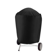 Housse de barbecue rectangulaire noire KALLORY1Set x 72 cm (28,5 pouces) pour mobilier de jardin, imperméable et résistante aux UV