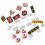 20Ensembles Mini Panneaux De Circulation Éducatifs Jeux Colorés 1