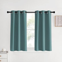 Modern Blackout Curtains, Grey-Blue, 2 Panels (34x40"), Thermal Insulated, Noise Reducing, Privacy Darkening – Compatible with Standard Windows