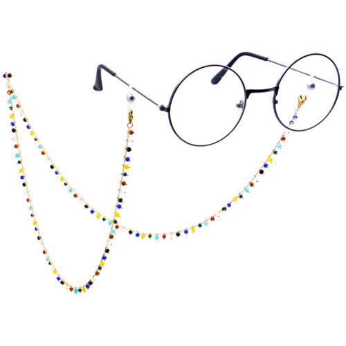 Attache Lunettes Perles Colorées Antidérapante Chic Utilité